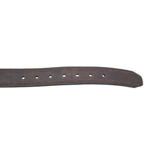 Columbia Mens 38 Black Brown Reversible Faux Leather Belt - Picture 4 of 7